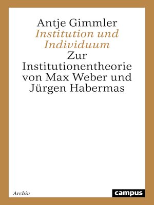 cover image of Institution und Individuum